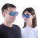Sunglasses "OneSun", UV 400, 14.7 x 14.7 x 4.9 cm, lens 4.3 x 5.3 cm, blue