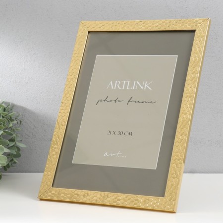 Photo frame Plastic "Stella" 21x30 cm, gold 76819-1