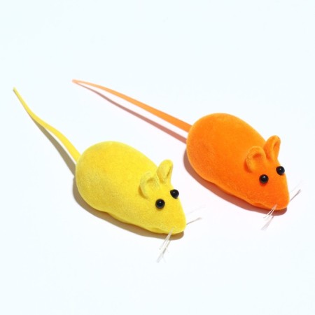 Velvet mouse, 6 cm, mix-5