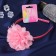 Hair cap "chosen" thread of pearls, 0.9 cm, pink
