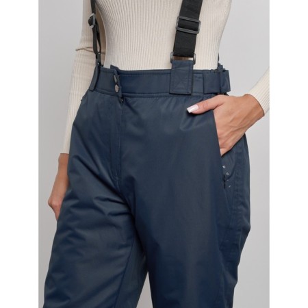Semi-combinezone ski insulated female winter, size 46, dark blue color-10