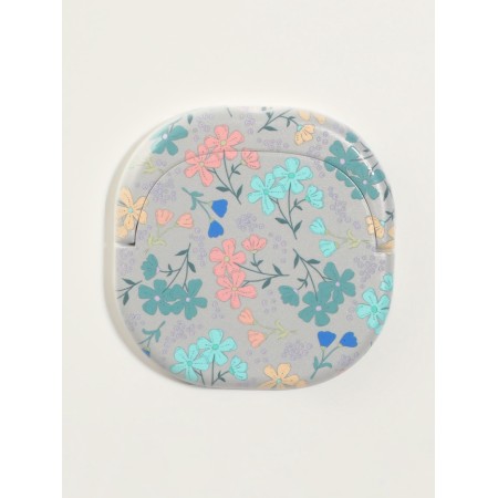 Pocket mirror “pattern”, with a stand, 8 × 8 cm, white color-4