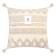 Decorative pillowcase "Ethel" BOHO, 45x45 cm, milk color, 100% cotton