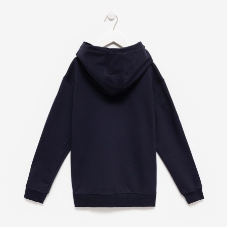 Sweatshirt for a boy, dark blue color, height 140 cm-7