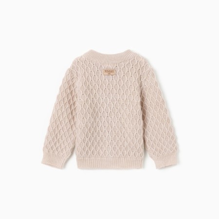Jumper Children's Knitted Minaku, beige color, height 86-92 cm-9