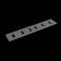 Connecting bar for the built-in track system Technical tra004C-222S, 7x1 cm, silver color