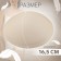 Cups for the bra “circle”, 2xl (52), d = 16.5 cm, pair, beige color