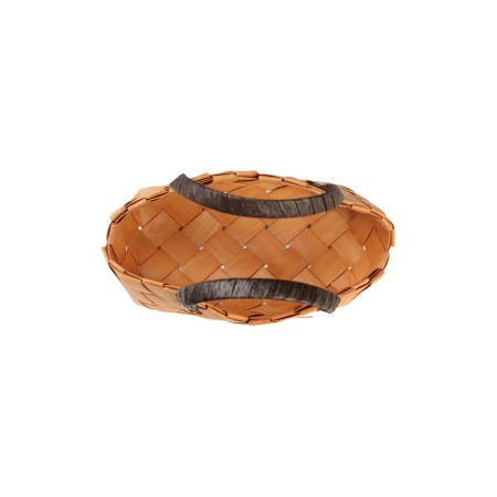 Set 2 pcs of wicker baskets, 30x17x19, 24x14x15 cm handle h = 10 cm, natural-7