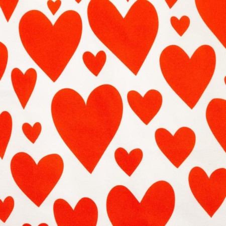 Ethel towel Red Hearts 40x73cm, 100% cotton, sarzha 190 g/m2-2
