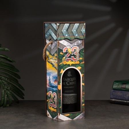A bottle of cover "February 23", 33 x 10 x 10 cm-1
