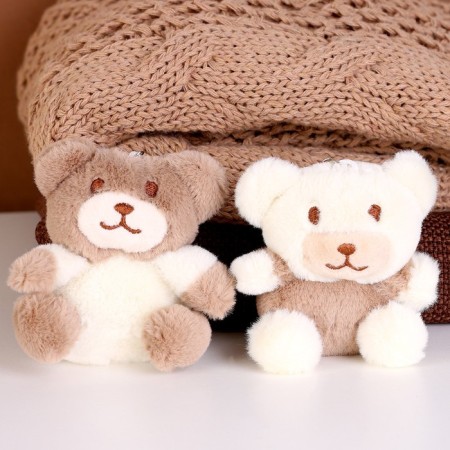 Soft toy "Bear" on the key fob, 10 cm, color mix-3
