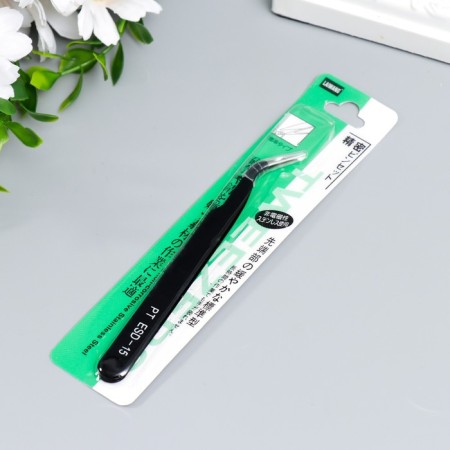Pinzet for creativity direct "black" curved 12x1 cm-3