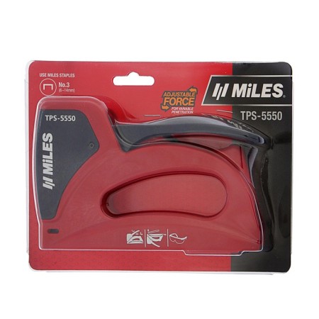 Furniture stapler Miles, 6-14 mm, type of bracket 53, plastic case-3