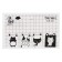A set of magnetic bookmark for books Calligrata 4 pieces, "Cats", mix