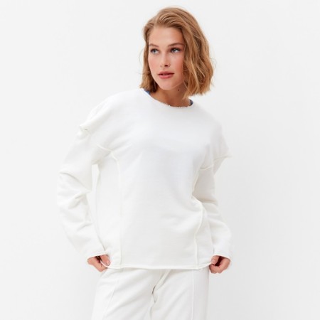 Jumper (Longsliv) Women's Minaku: Casual Collection Color Ecrew, Rr. 52