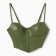 Women's leather corset, mist, p. L, khaki