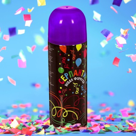 New Year's spray serpentine, 250 ml., Light purple color, for the New Year-5