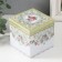 Casket Metal Square "Roses and Ornaments" of the line 9x9x9 cm