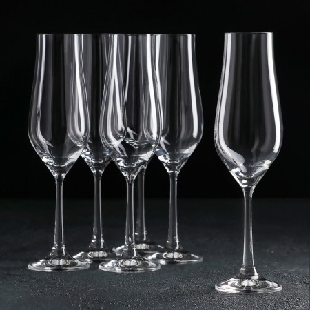A set of glasses for champagne Tulip, 170 ml, 6 pcs