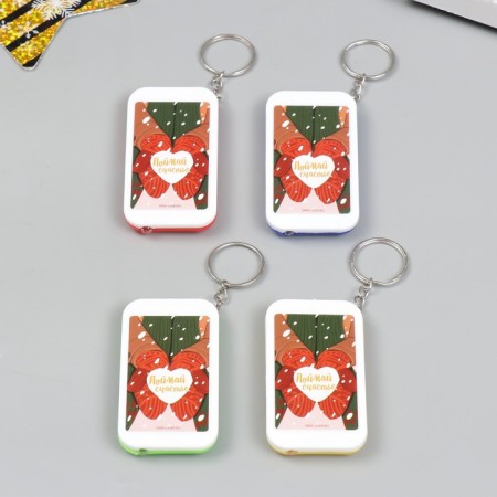 Flashlight on the ring "mittens - catch happiness" 6.5x3.5x1 cm-3