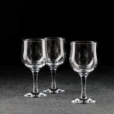 A set of glass glass for wine Tulipe, 315 ml, 3 pcs