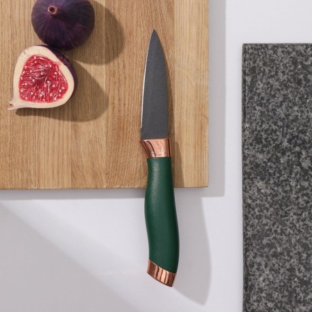 A knife for vegetables of the destroyer "Esiralda", vegetable, blade 8.5 cm, green color