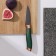 A knife for vegetables of the destroyer "Esiralda", vegetable, blade 8.5 cm, green color