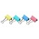 Papers clamps 51 mm, 12 pieces, Devente, metal, mix x 4 colors, cardboard box