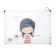 Lightning folder A4 format, 180 md, transparent with the pattern "Girls", mix