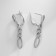 Earrings Metal Xuping chains, silver color