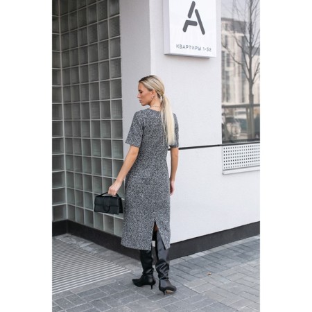 Women's dress, size 42, black color-1