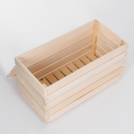 Bench with a box, 80 × 40 × 45cm, from linden-1