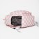 School backpack from textiles with a zipper, 5 pockets, pink color