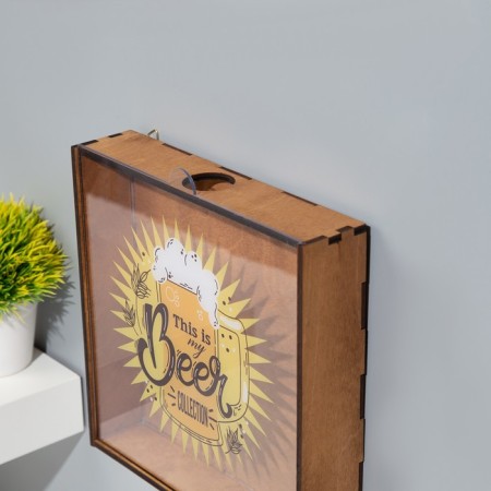 Pigpy for beer covers "This is my beer collection" 24.5x23x5 cm-2
