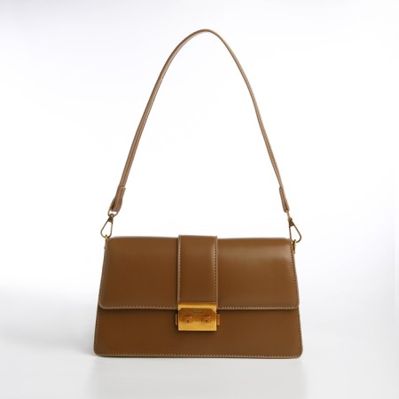 Female bag Textura, medium size, light brown color-1