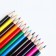 Pencils of colored 12 colors sharpened trihedral wooden building "September 1"