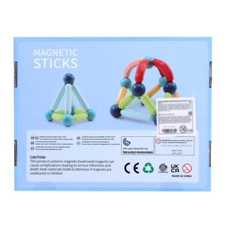 Magnetic designer for babies "Magic sticks", 25 parts-7