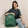 Backpack School Textile Lucky Moment, with pocket, 29x12x40, green color