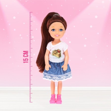 Carbonnic “first teacher” doll with baby, furniture and accessories-3
