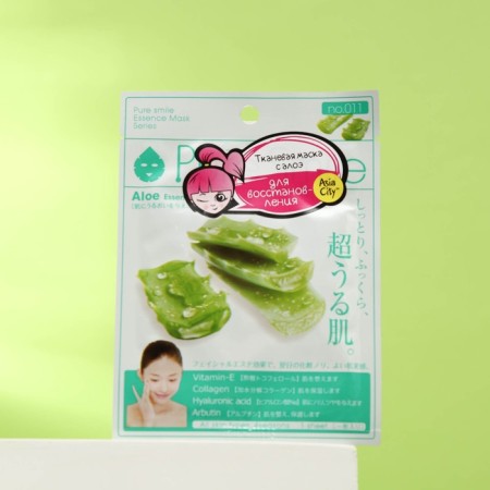 Sunsmile Essence Facial Mask “Restoring”, with aloe extract, 1 pc.