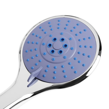 Shower watering can Zein Z3533, d = 120 mm, 5 modes, chrome/blue-3