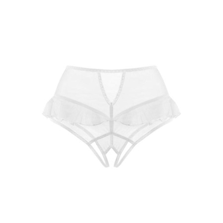 Erotic panties with high planting Erolata Lana, white color, size 46-48-7