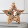 LED figure "Star with a snowman" 30 × 30 × 5 cm, wood, batteries AAAX2 (not complete), glow warm white