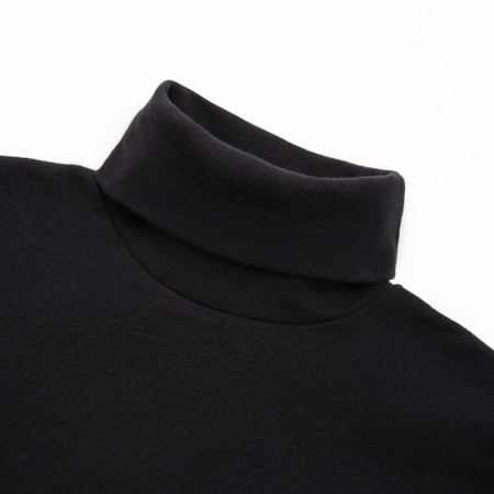 Women's turtleneck Minaku: Basic Line Black Color, size 48-5