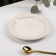 Ceramic pies “sea surface”, D = 15.5 cm, beige color