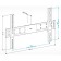 Holder LCD-F6608, up to 45 kg, 42-65 ", wall, fixed, black