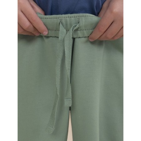 Pants for boys, height 98 cm, green color-4