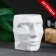Kashpo - organizer "Geometric head" white, 0.15 l / 9x9x7.5cm