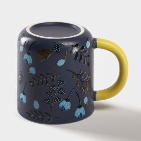 Ceramic mug with a spoon "Herbarium", 350 ml-2