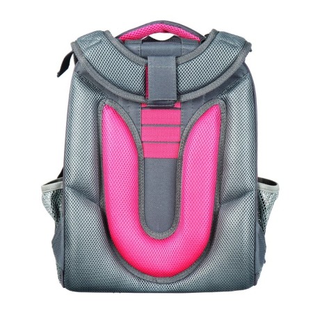 School backpack 38 x 30 x 16 cm, ergonomic back, stavia "black cat", gray-5